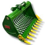 48″ Skeleton Bucket with Teeth for 7 – 10 Tons Excavators. 50mm Pins
