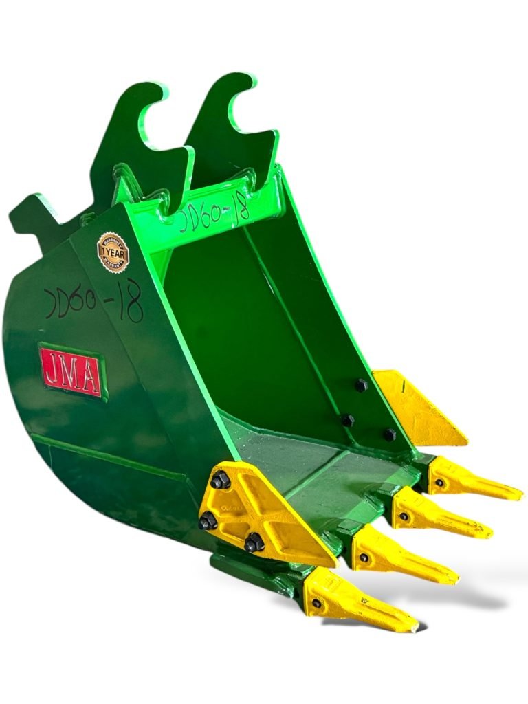 18″ Digging Bucket John Deere Wedge Lock Coupler Style for 4 – 8.5 Tons Mini Excavators