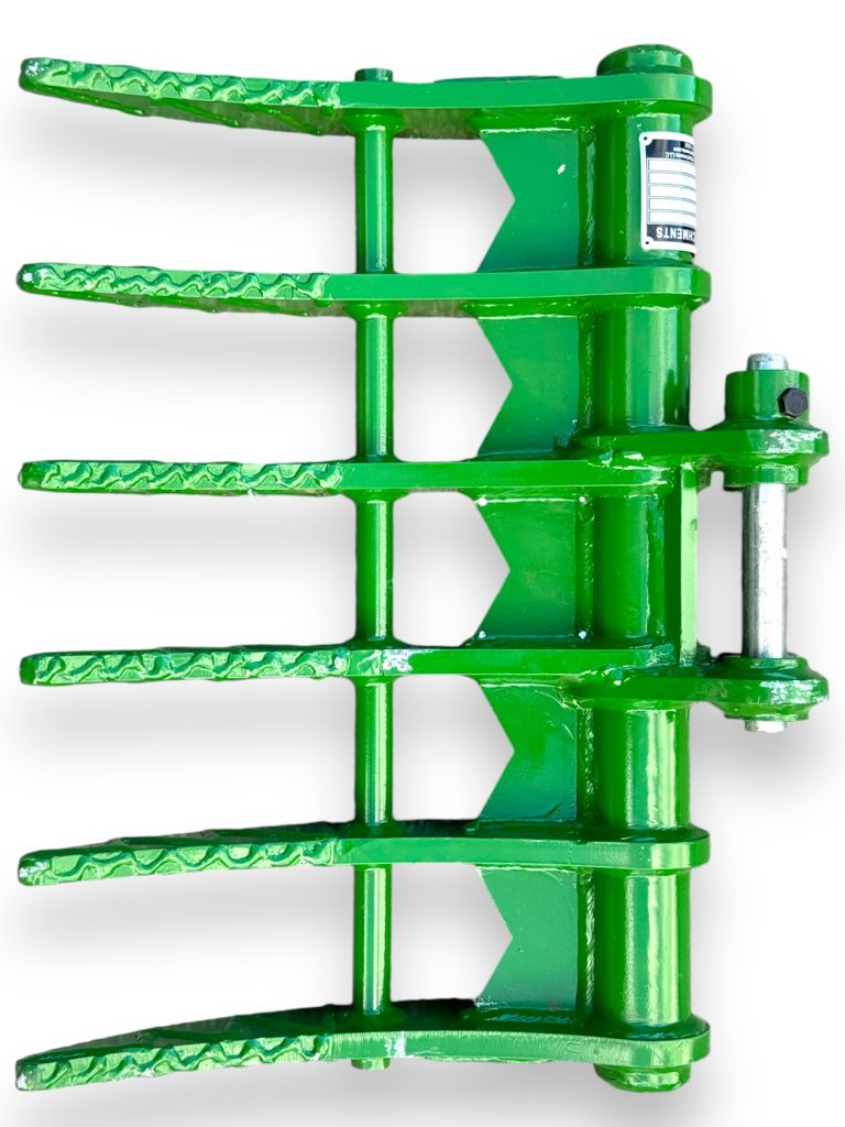 24″ Brush Rake for 0.5 – 1.5 tons Mini Excavators. 25mm Pins