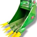 30″ V-Bottom Severe Digging Bucket for 23 – 36 Tons Excavators. 90mm Pins