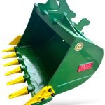 36″ Digging Bucket John Deere Wedge Lock Coupler Style for 4 – 8.5 Tons Mini Excavators
