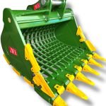 72″ Severe Duty Skeleton Bucket with Teeth for 33 – 55 Tons Excavators. 100mm | 90 mm Pins