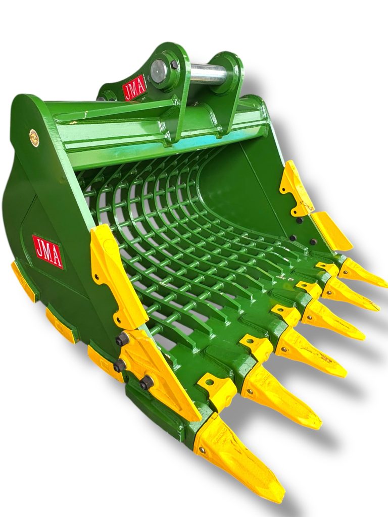 72″ Severe Duty Skeleton Bucket with Teeth for 33 – 55 Tons Excavators. 100mm | 90 mm Pins