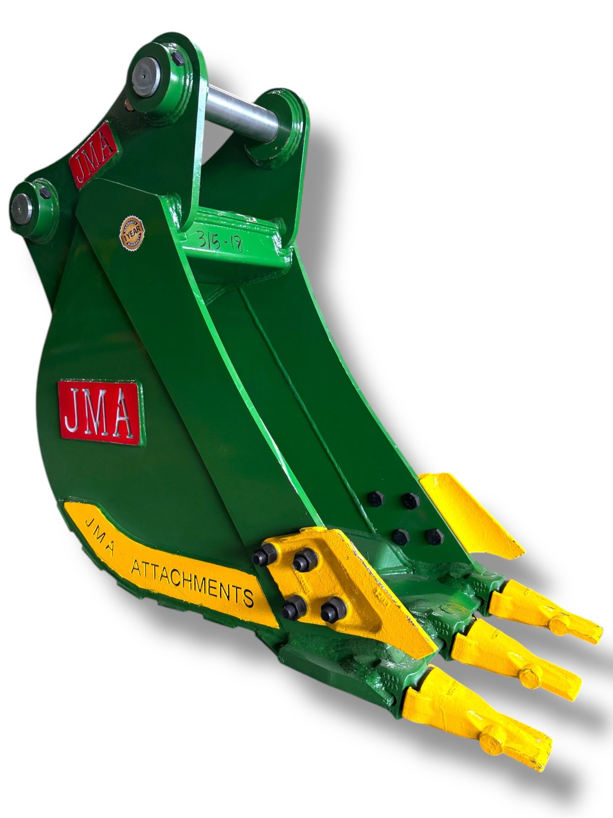 18″ Heavy Duty Digging Bucket for 15 – 19 Tons Excavators. 70mm Pins