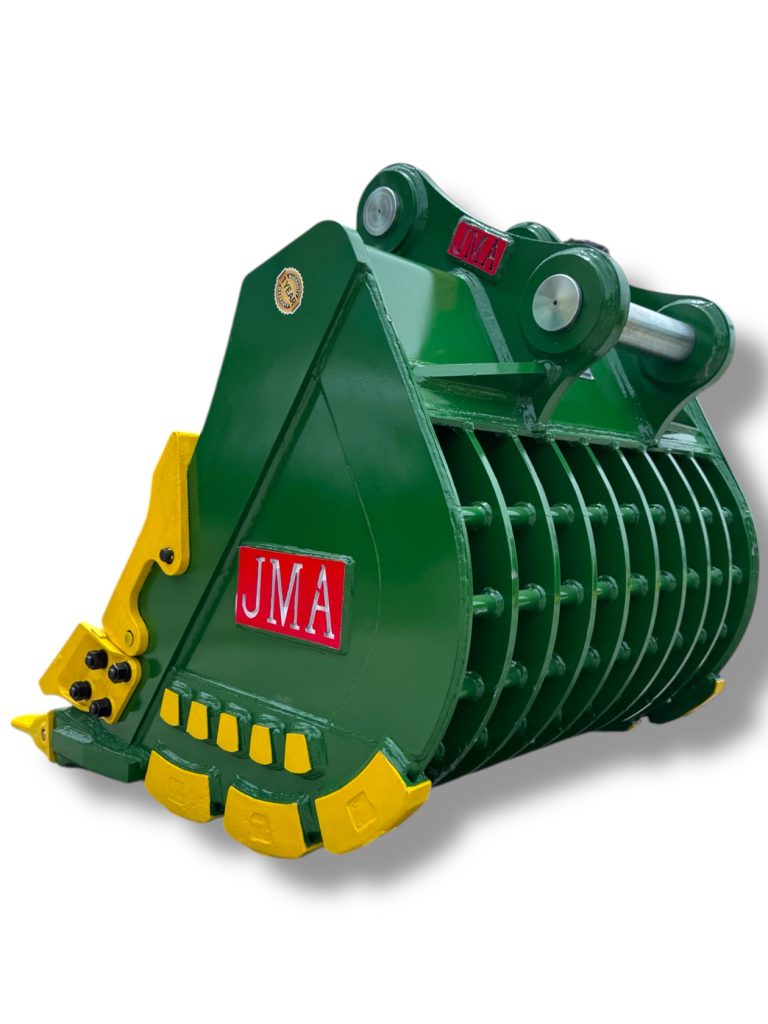 42″ Severe Duty Skeleton Bucket with Teeth for 16 – 25 Tons Excavators. 80mm Pins