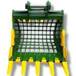 54″ Severe Duty Skeleton Bucket with Teeth for 23 – 36 Tons Excavators. 90mm Pins