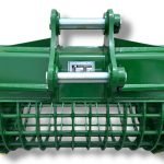 48″ Severe Duty Skeleton Bucket with Teeth for 10 – 15 Tons Excavators. 65mm Pins