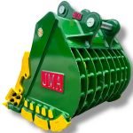 36″ Severe Duty Skeleton Bucket with Teeth for 10 – 15 Tons Excavators. 65mm Pins