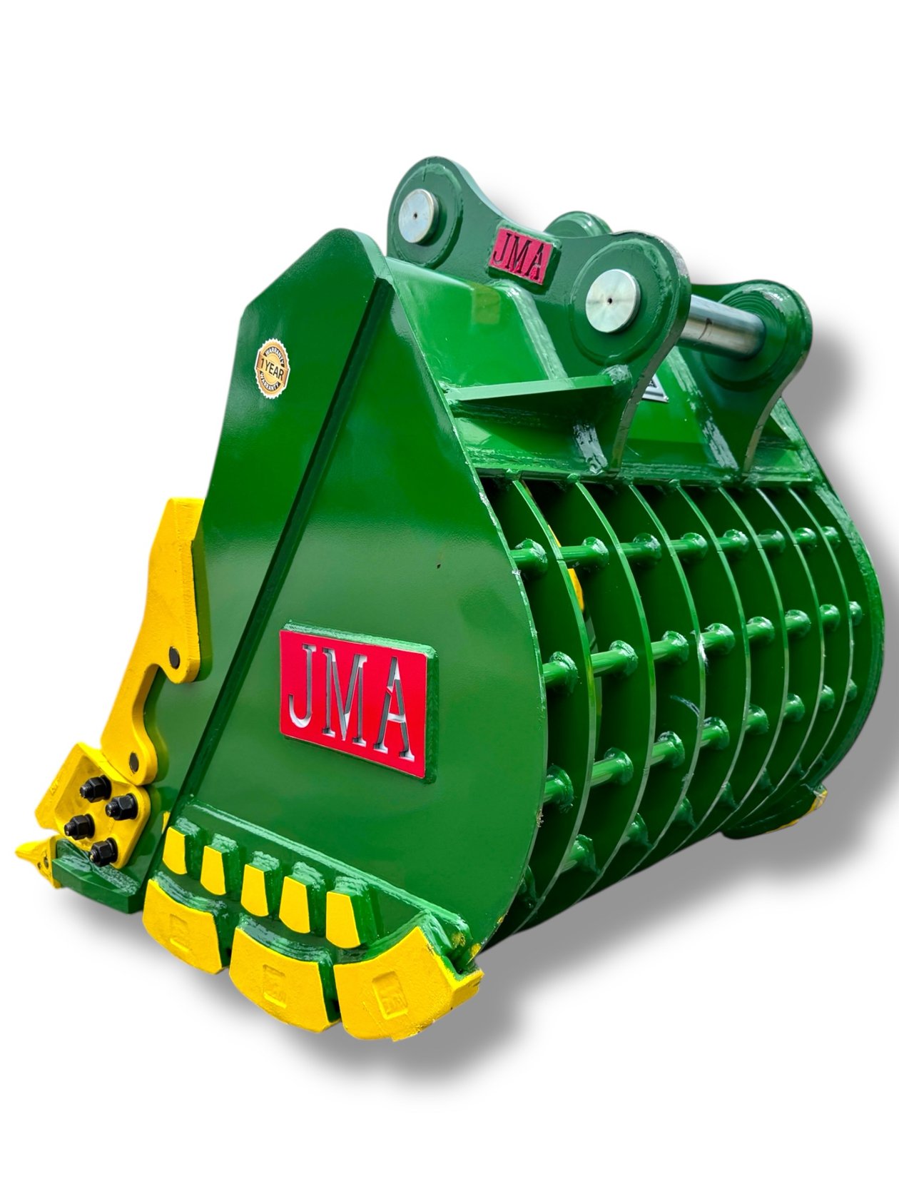 36″ Severe Duty Skeleton Bucket with Teeth for 10 – 15 Tons Excavators. 65mm Pins