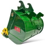 24″ Digging Bucket John Deere Wedge Lock Coupler Style for 4 – 8.5 Tons Mini Excavators