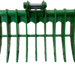 40″ Brush Rake for 4 – 5 tons Mini Excavators. 40mm Pins