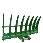 48″ Brush Rake for 7 – 10 tons Excavators. 50mm Pins