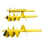 Auger Drive Bundle Includes 6″, 12″, 14″ Sand Bits for Skid Steers