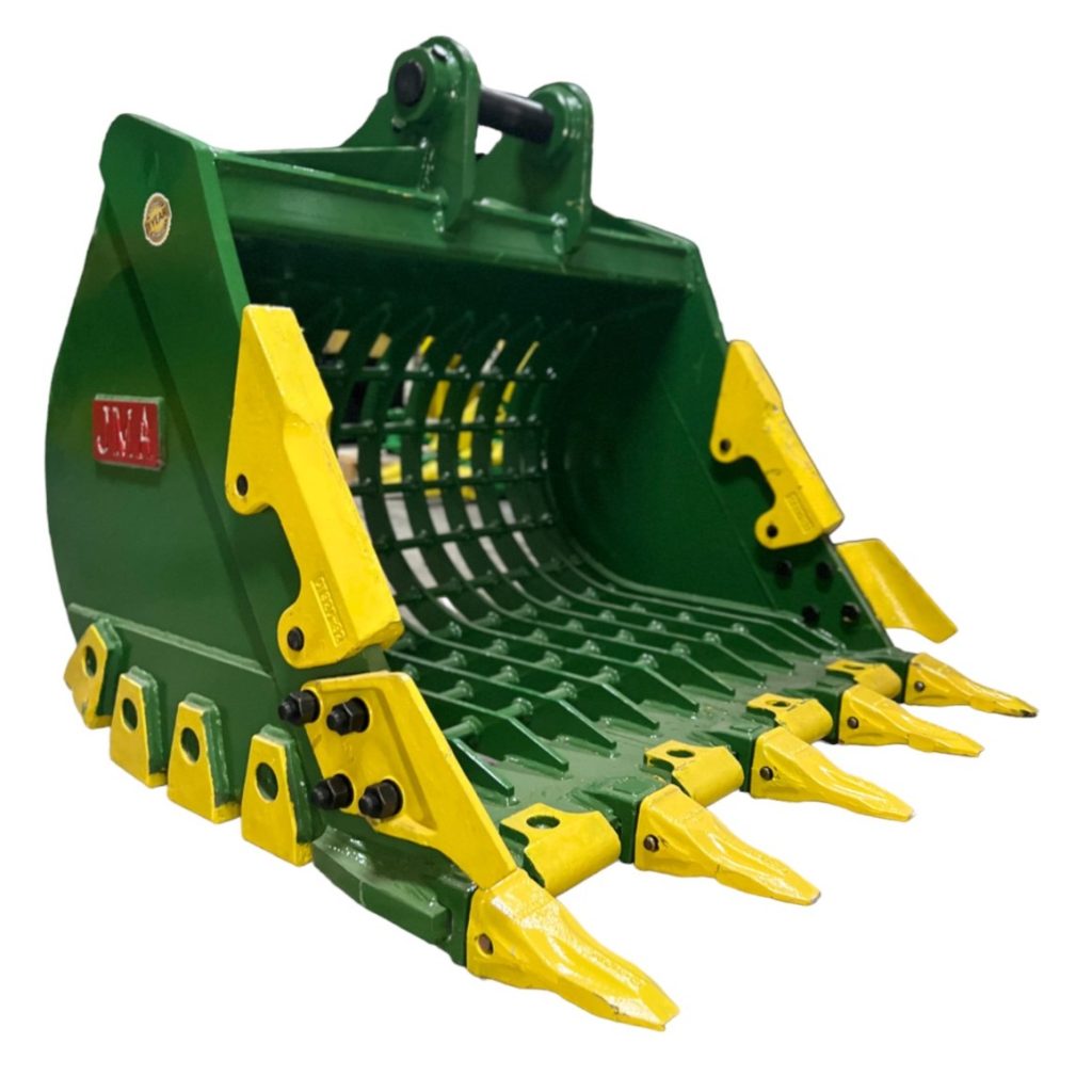 48″ Severe Duty Skeleton Bucket with Teeth for 15 – 19 Tons Excavators. 70mm Pins