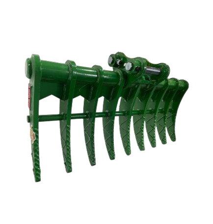 35″ Brush Rake for 1 – 2 tons Mini Excavators. 30mm Pins