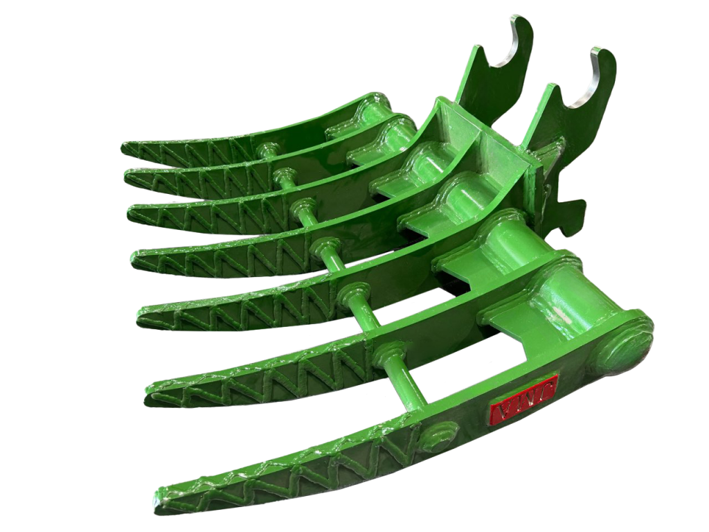 35″ Brush Rake John Deere Wedge Lock Coupler Style for 2.6 – 3.7 Tons