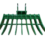 40″ Brush Rake John Deere Wedge Lock Coupler Style for 2.6 – 3.7 Tons