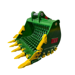 54″ Severe Duty Skeleton Bucket with Teeth for 16 – 25 Tons Excavators. 80mm Pins