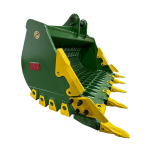 60″ Severe Duty Skeleton Bucket with Teeth for 15 – 18 Tons Excavators. 70mm Pins