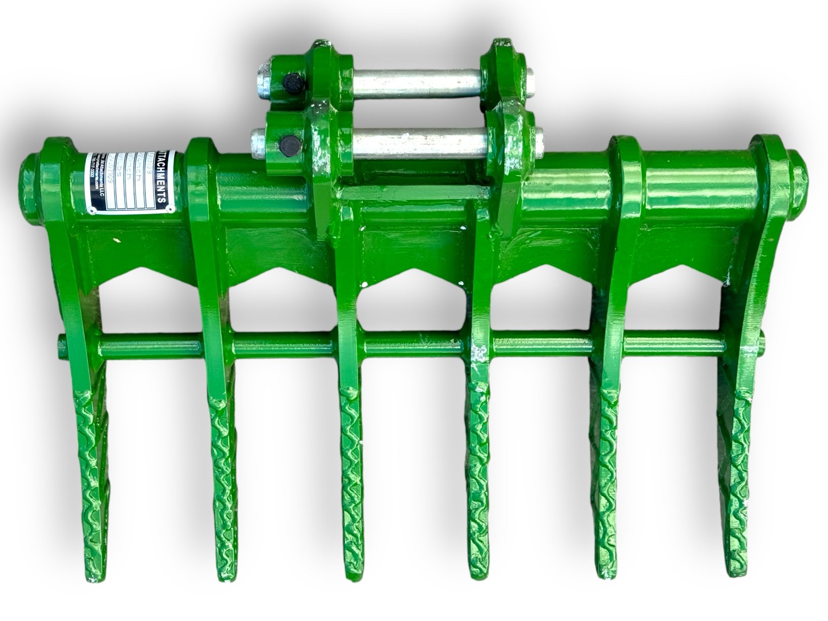 24″ Brush Rake for 0.5 – 1.5 tons Mini Excavators. 25mm Pins