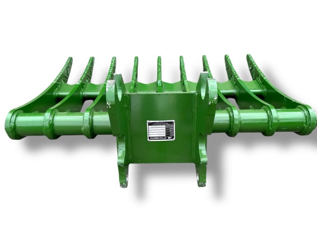 40″ Brush Rake Kubota Wedge Lock Coupler Style for 3 – 4.5 Tons Mini Excavators