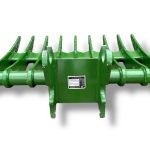 40″ Brush Rake Kubota Wedge Lock Coupler Style for 3 – 4.5 Tons Mini Excavators