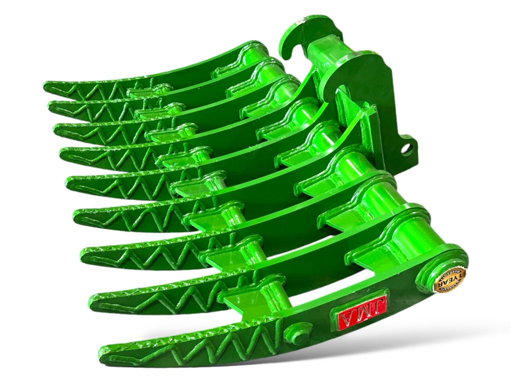 42″ Brush Rake for 3 – 9 Tons Excavators. X-Change Coupler Style