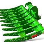42″ Brush Rake for 3 – 9 Tons Excavators. X-Change Coupler Style
