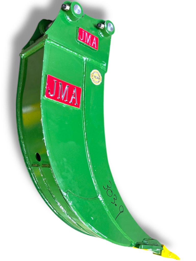 9″ Banana Bucket for 5 – 6.5 Tons Mini Excavators. 45mm Pins