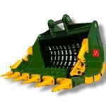 66″ Severe Duty Skeleton Bucket with Teeth for 23 – 36 Tons Excavators. 90mm Pins