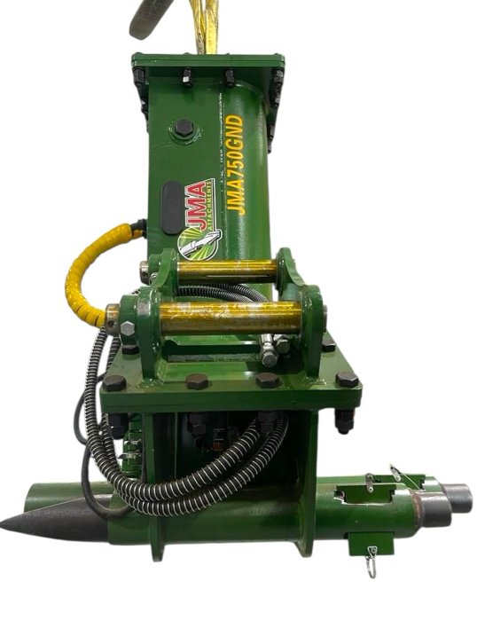 1,000 Joules Post Driver Hammer for 7 – 10 Tons Excavators with 50mm pins & Skid Steers