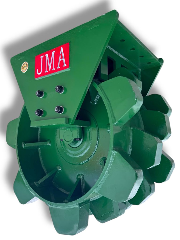25″ Compaction Wheels for 16 – 25 Tons Excavator. 80mm Pins