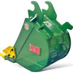 18″ Digging Bucket John Deere Wedge Lock Coupler Style for 4 – 8.5 Tons Mini Excavators