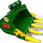 24″ Digging Bucket for 0.5 – 1.5 Tons Mini Excavators. 25mm Pins