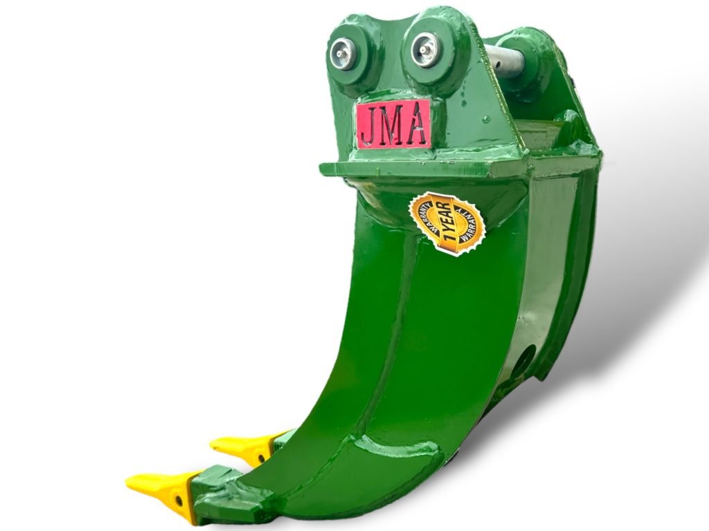 6″ Banana Bucket for 0.5 – 1.5 Tons Mini Excavators. 25mm Pins