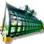 72″ Severe Duty Skeleton Bucket with Teeth for 33 – 55 Tons Excavators. 100mm | 90 mm Pins