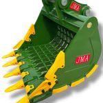 54″ Severe Duty Skeleton Bucket with Teeth for 23 – 36 Tons Excavators. 90mm Pins