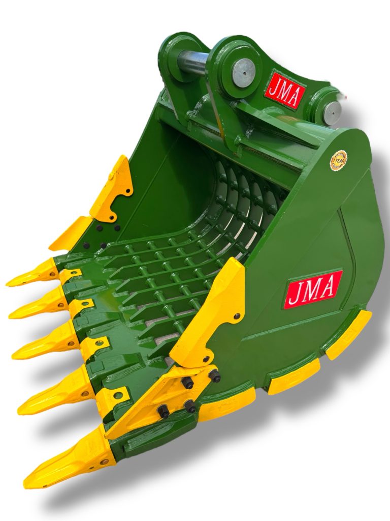54″ Severe Duty Skeleton Bucket with Teeth for 23 – 36 Tons Excavators. 90mm Pins