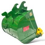 24″ Digging Bucket John Deere Wedge Lock Coupler Style for 4 – 8.5 Tons Mini Excavators