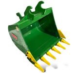 30″ Digging Bucket John Deere Wedge Lock Coupler Style for 4 – 8.5 Tons Mini Excavators
