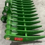 60″ Brush Rake for 8 – 13 Tons Excavators. 50mm Pins