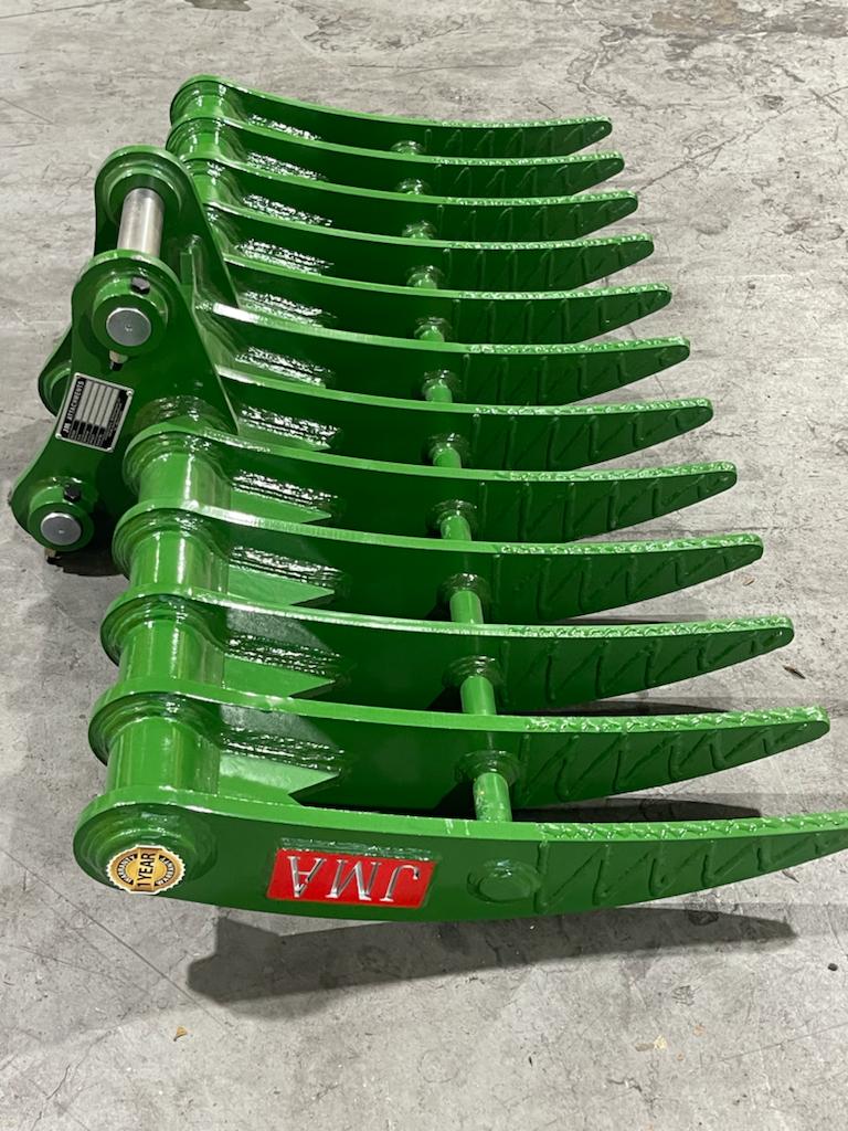 60″ Brush Rake for 8 – 13 Tons Excavators. 50mm Pins