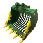 48″ Severe Duty Skeleton Bucket with Teeth for 11 – 15 Tons Excavators. 65mm Pins
