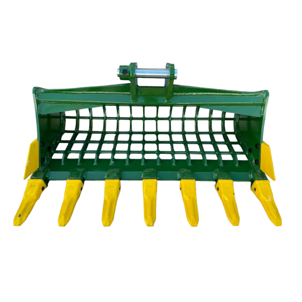 36″ Skeleton Bucket with Teeth for 1 – 2 Tons Mini Excavators. 30mm Pins