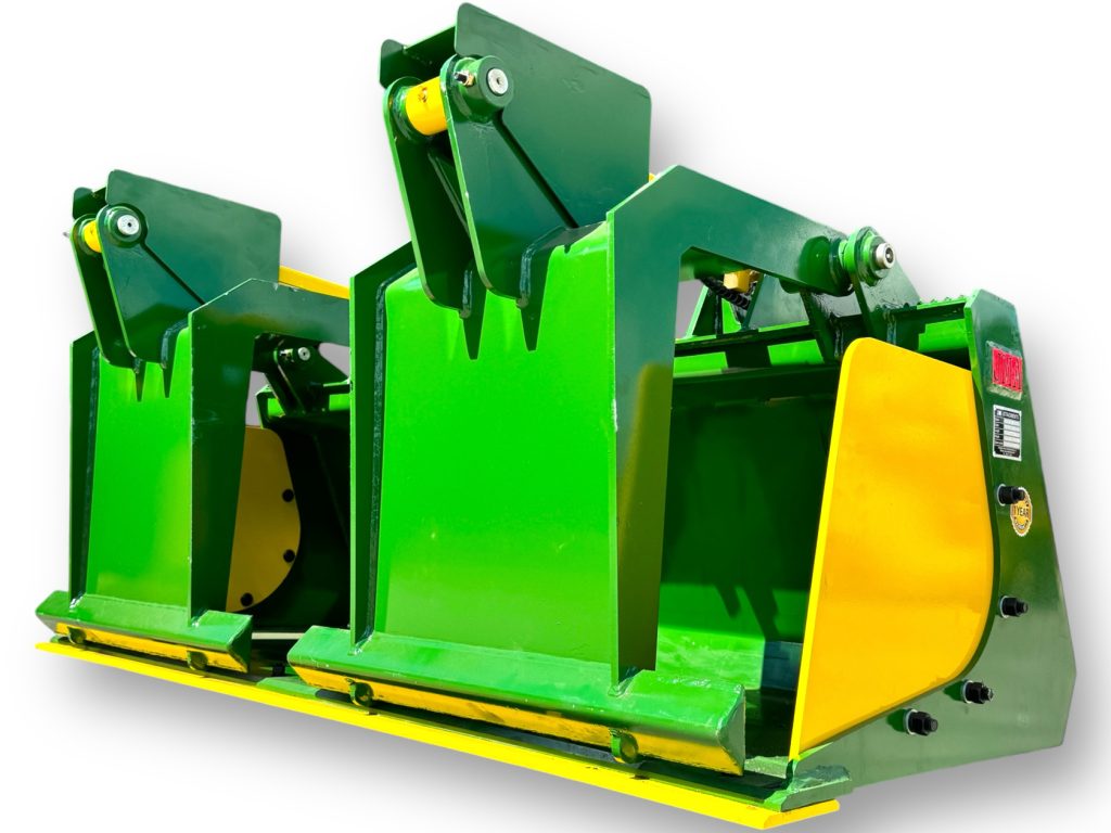 72″ Heavy Duty Grapple Bucket with Reversible Bolt-On Cutting Edge for Skid Steers