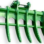 24″ Brush Rake for 0.5 – 1.5 tons Mini Excavators. 25mm Pins