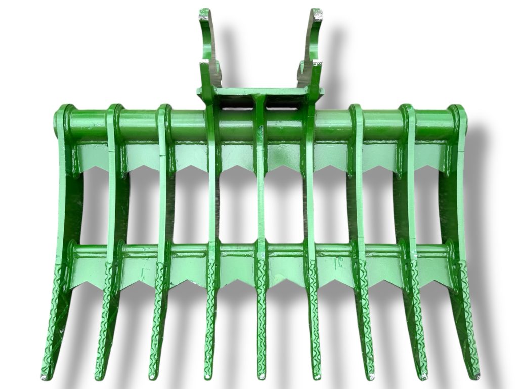 40″ Brush Rake Kubota Wedge Lock Coupler Style for 3 – 4.5 Tons Mini Excavators