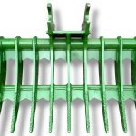 40″ Brush Rake Kubota Wedge Lock Coupler Style for 3 – 4.5 Tons Mini Excavators