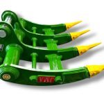 48″ Root Rake for 16 – 25 Tons Excavators. 80mm Pins