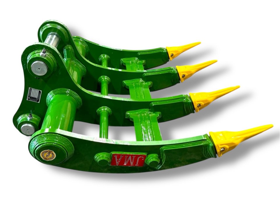 48″ Root Rake for 16 – 25 Tons Excavators. 80mm Pins
